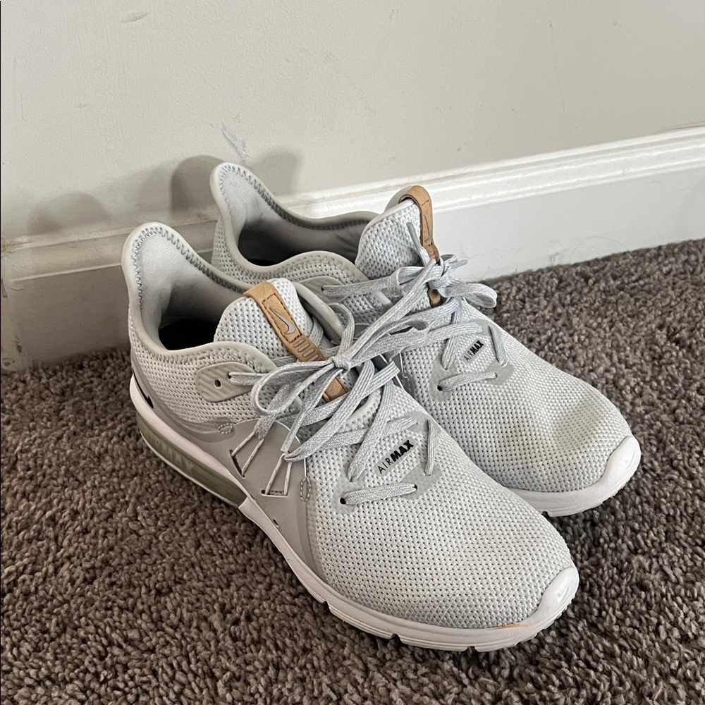 Nike Women's Air Max Sequent 3 Running Shoes Pure Platinum 908993-008 Size 7